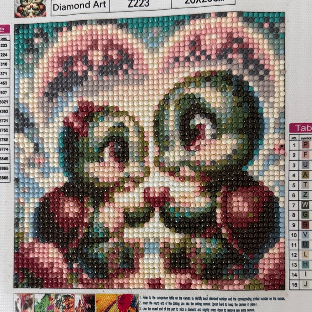 Turtle Couple Diamond Art